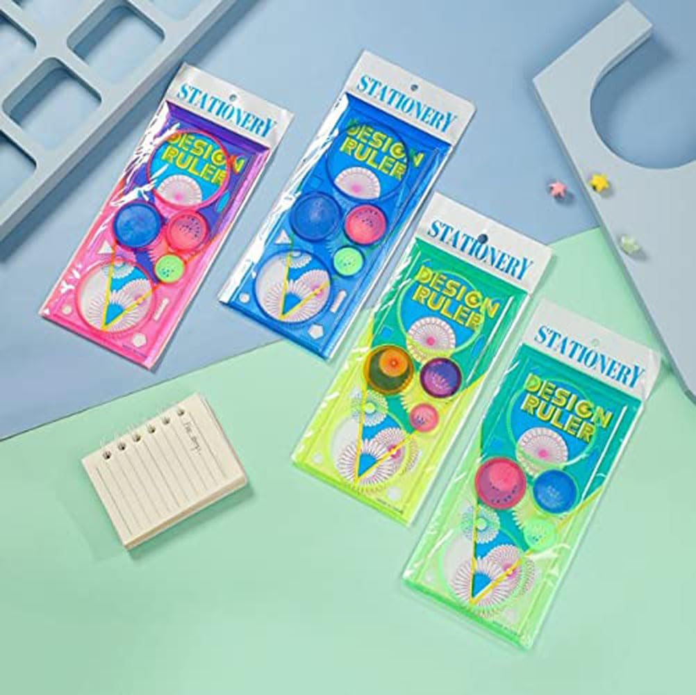 Geometric Rulers Pack of 1 - Art and Craft Sets School Stationery for Children Kids Students